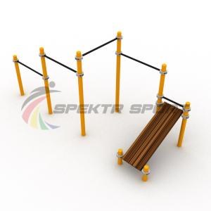 Купить Каскад турников со скамьей для пресса Воркаут SP WRK-12_76mm в Сасове 