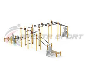 Купить Спортивный комплекс для инвалидов-колясочников WRK-D23_76mm в Сасове 