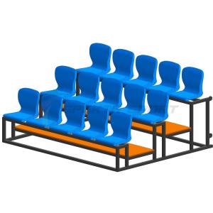 Купить Трибуна мобильная 3 ряда сиденья пластиковые на 15 мест в Сасове 