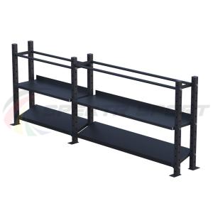 Купить Модульный стеллаж для гантелей, гирь и медболов 3180х430х1200 (2 секции) в Сасове 