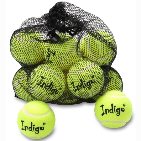 Купить Мяч для большого тенниса Indigo (12 шт в сетке) начальный уровень в Сасове 