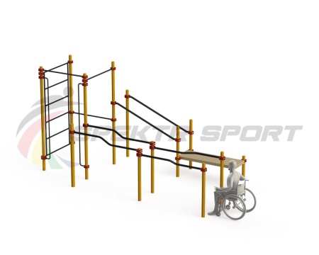 Купить Спортивный комплекс для инвалидов-колясочников WRK-D16_76mm в Сасове 